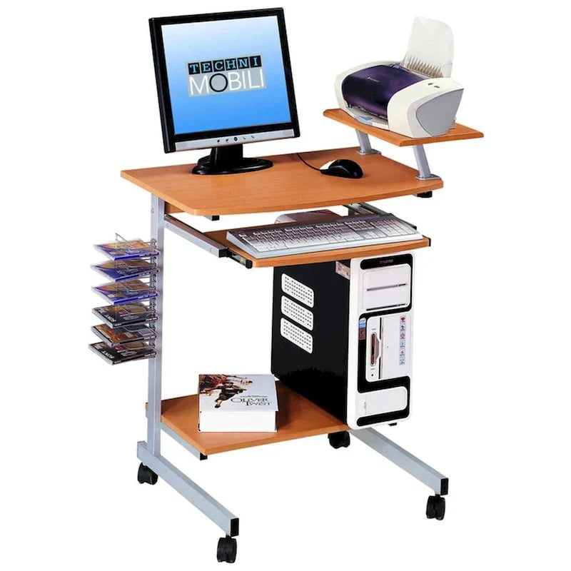 Bureau d'ordinateur compact et ergonomique
