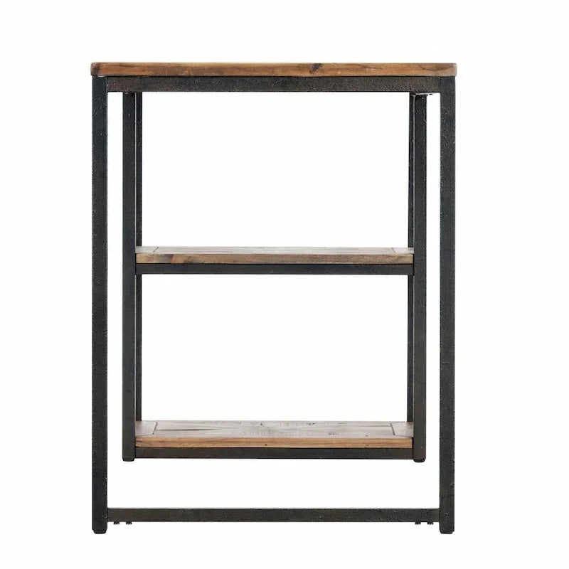Bureau noir en bois recyclé