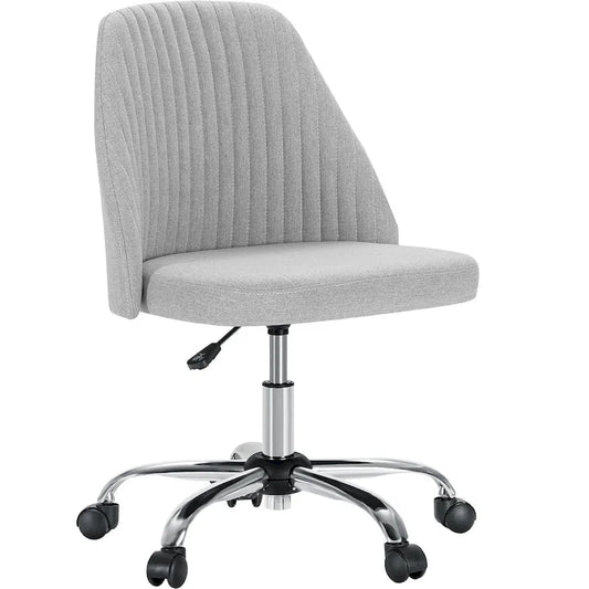 Chaise de bureau à roulettes sans accoudoirs pour petits espaces