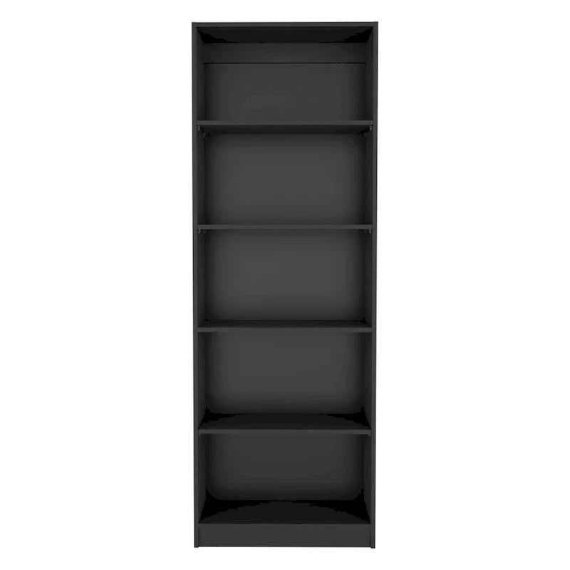 Bibliothèque à 4 étagères avec rangement multi-niveaux