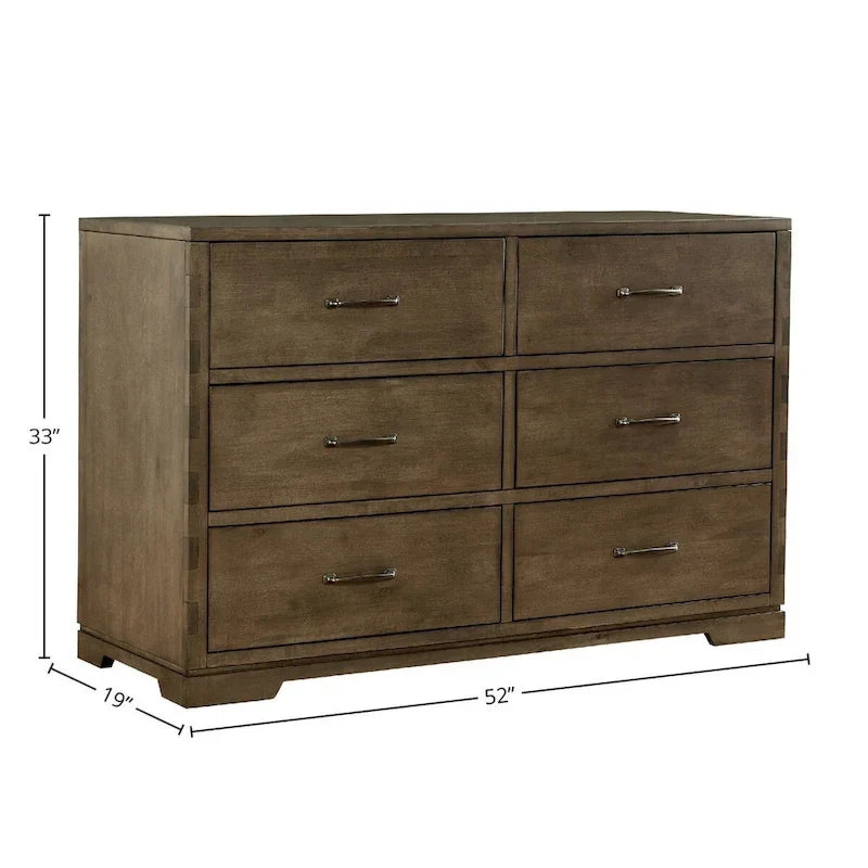 Commode 6 tiroirs Dovetail, Graphite