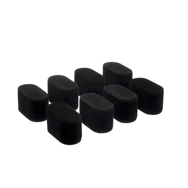 Lot de 8 coussins en velours pour montres et bracelets, pour boîte de présentation - Noir et blanc disponibles