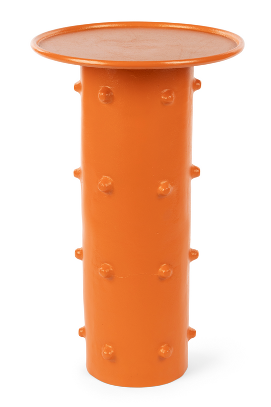 Table d'appoint ronde orange