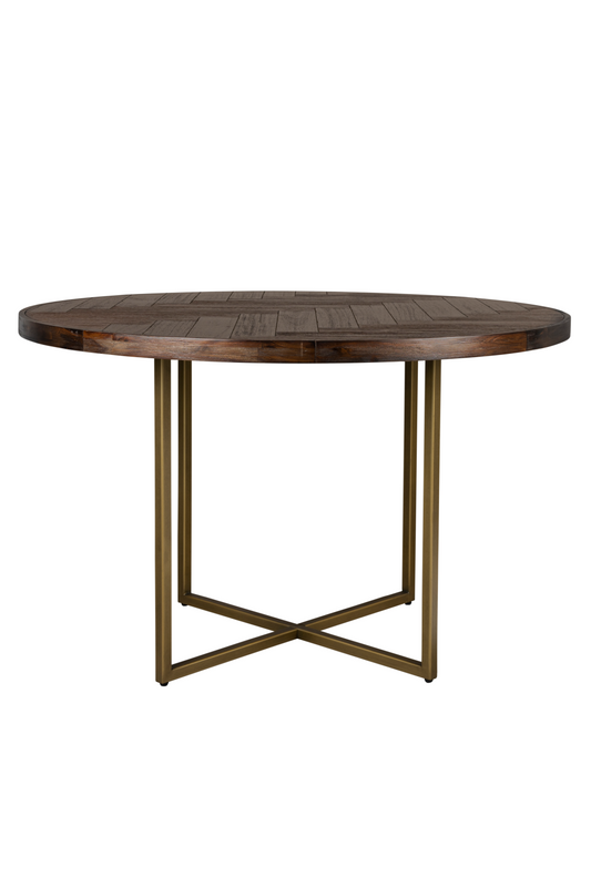 Table de salle à manger ronde en acacia