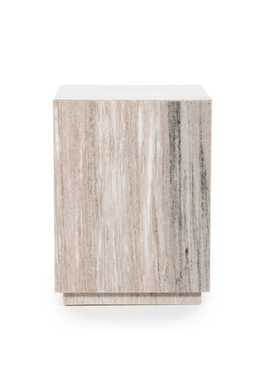Table d'appoint en marbre laqué